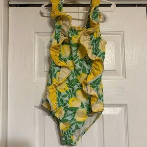 Matilda Jane Lemon Print Swimsuit with Yellow and Green Accents